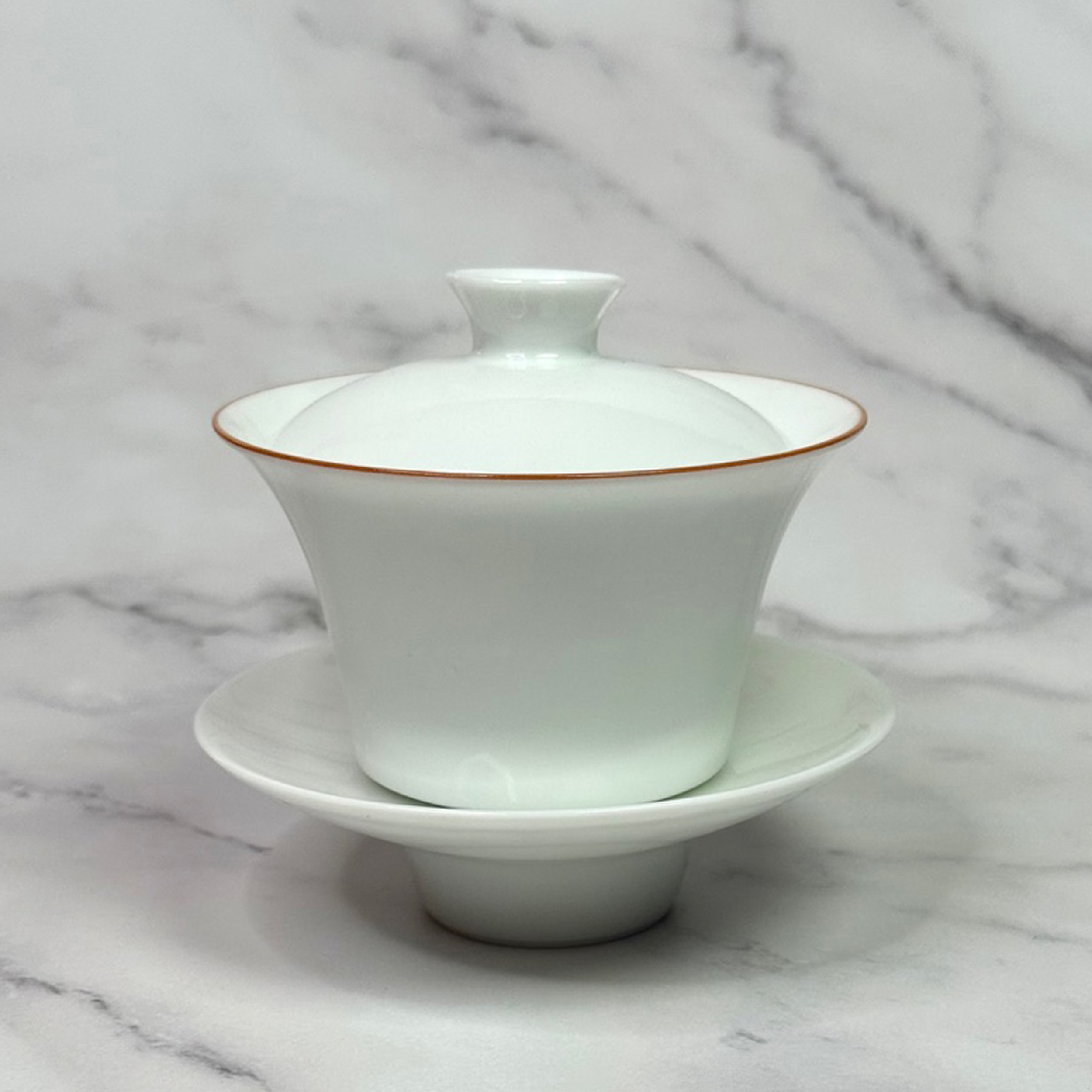 Red Rim White Gaiwan