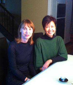 Lisa See and Linda Louie in China